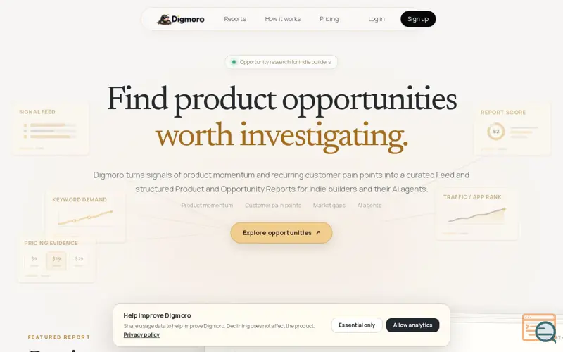 Screenshot of Digmoro