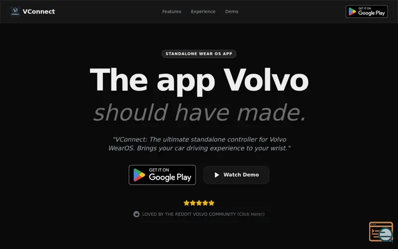 Screenshot of VConnect: Volvo Track your Car