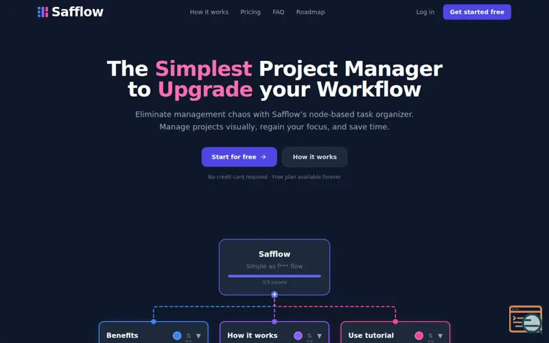 Screenshot of Safflow
