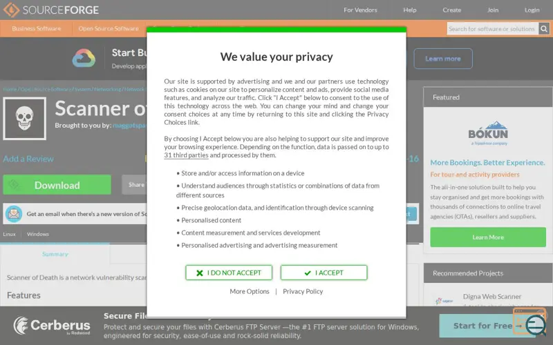 Screenshot of Scanner of Death