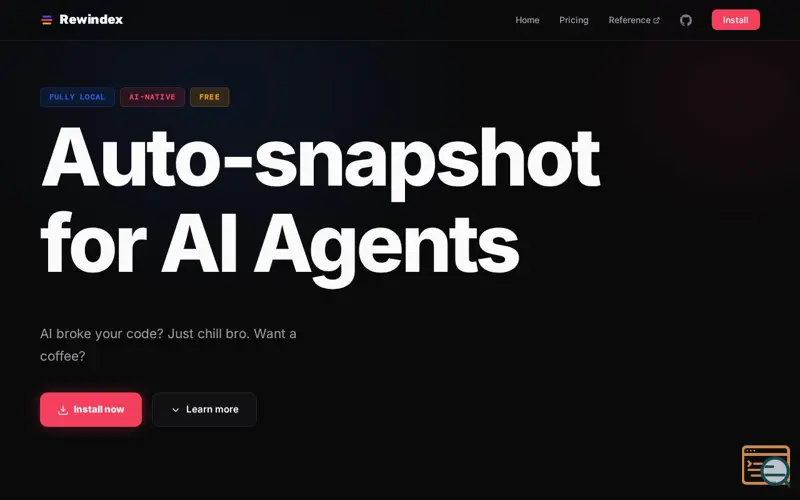 Screenshot of Rewindex