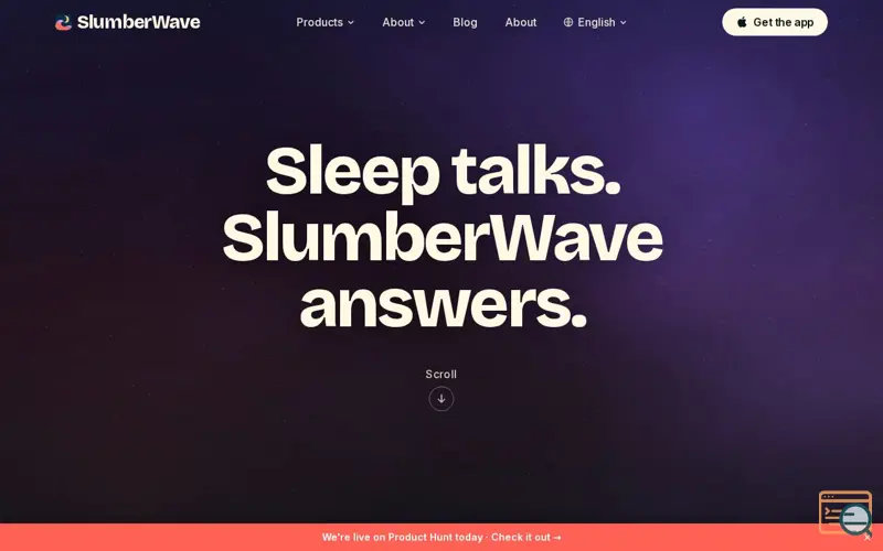 Screenshot of SlumberWave