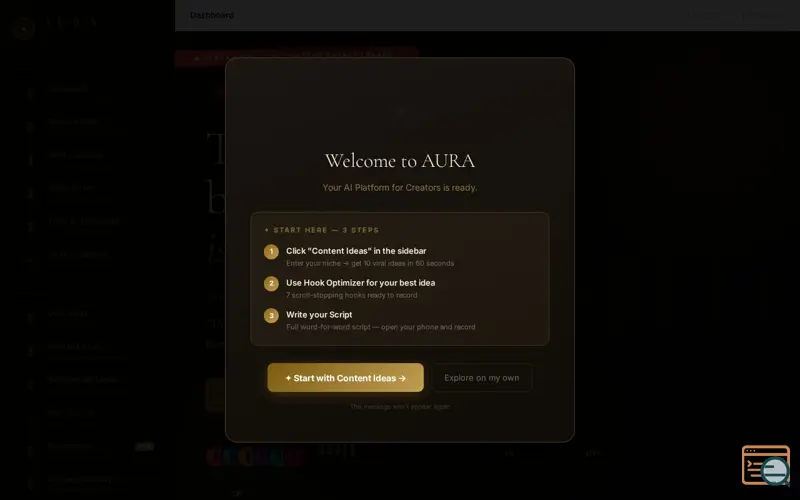 Screenshot of AURA