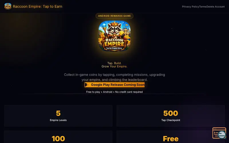 Screenshot of Racoon Empire