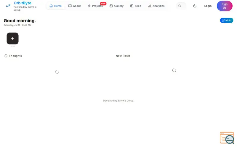 Screenshot of OrbitByte