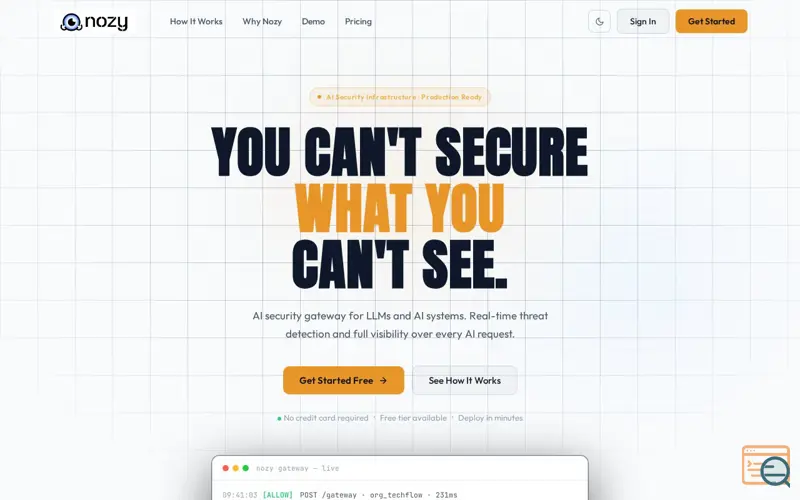 Screenshot of Nozy