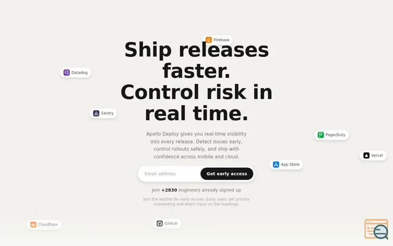 Screenshot of Apollo Deploy