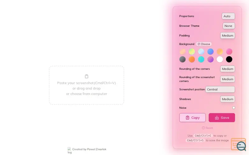 Screenshot of Screenshot beautifier