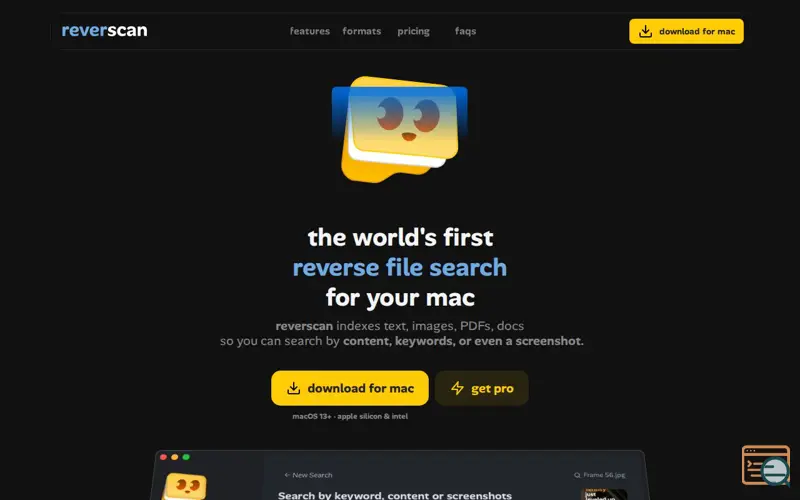 Screenshot of reverscan