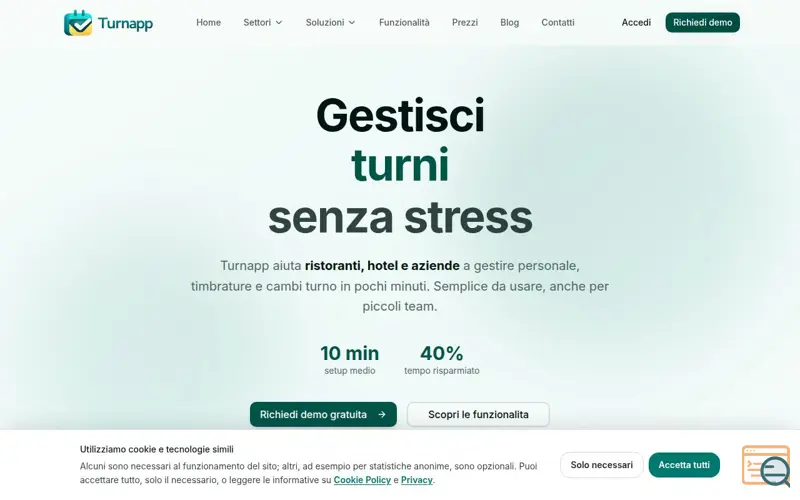 Screenshot of Turnapp