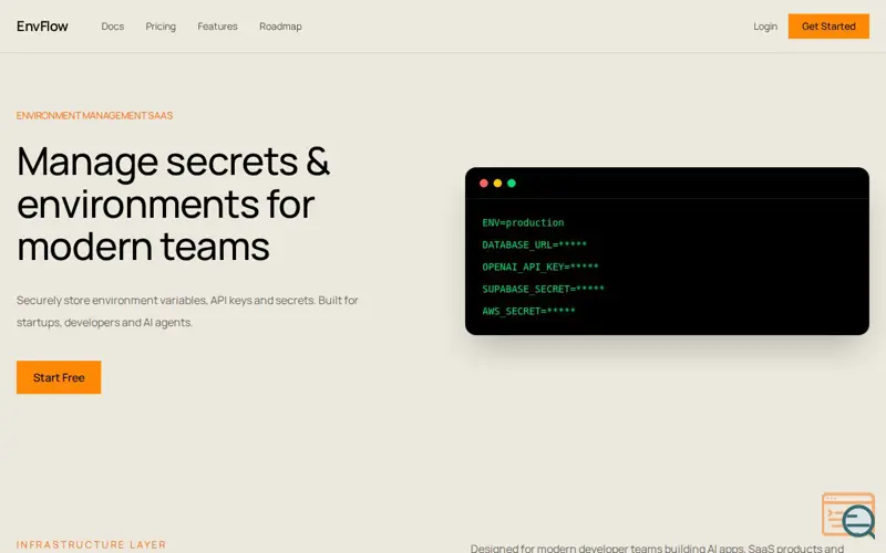 Screenshot of EnvFlow