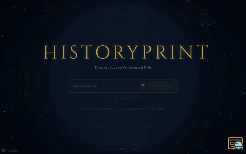 Screenshot of HistoryPrint
