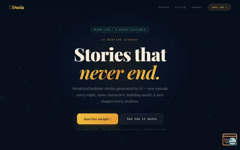 Screenshot of Dozia 