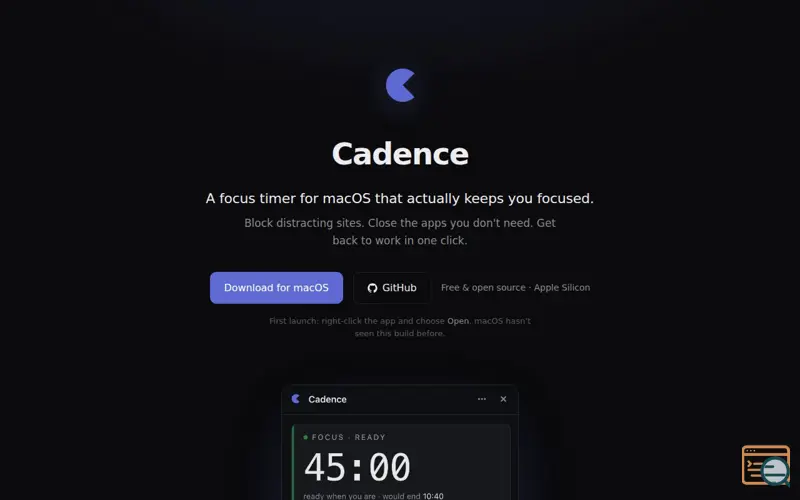 Screenshot of Cadence
