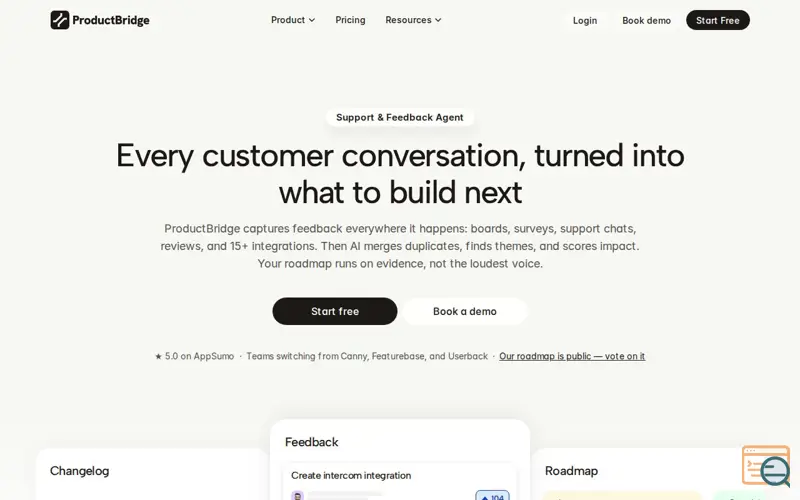 Screenshot of ProductBridge