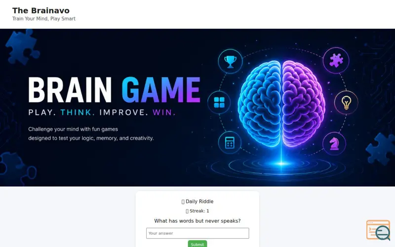 Screenshot of The Brainavo