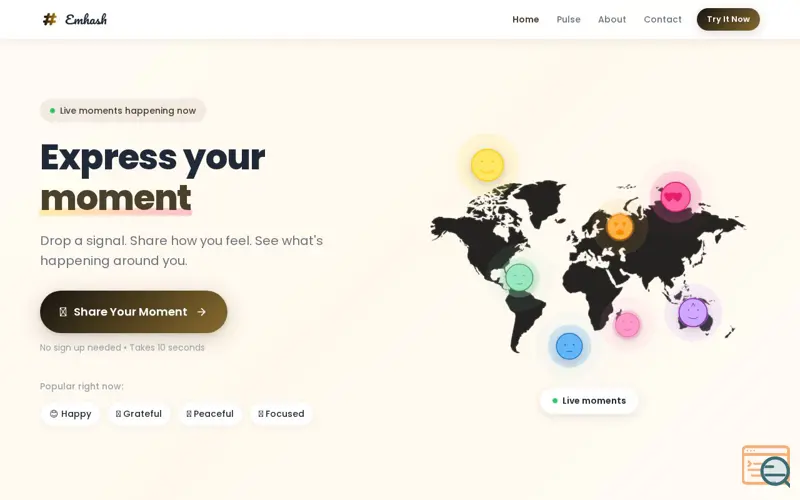 Screenshot of Emhash