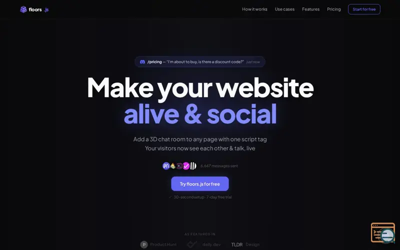 Screenshot of Floorsjs