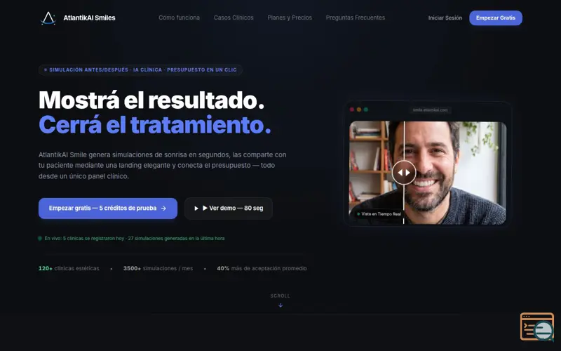 Screenshot of AtlantikAI Smile