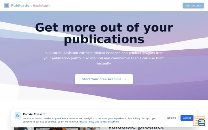 Screenshot of PublicationAssistant