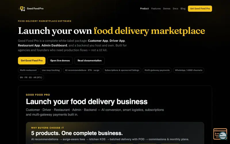 Screenshot of Good Food Pro