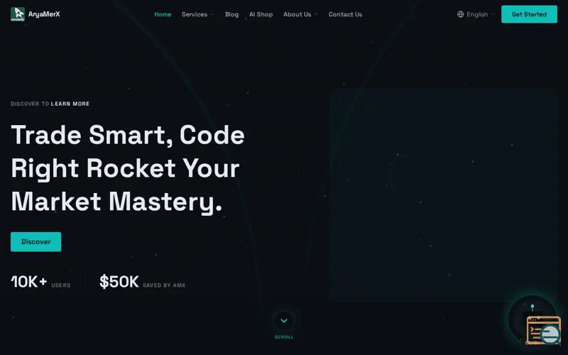 Screenshot of AryaMerX, a launch using Cohere