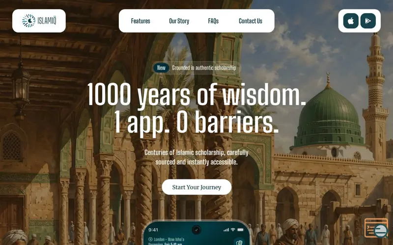 Screenshot of IslamIQ