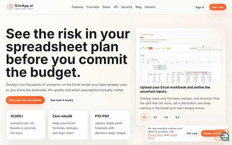 Screenshot of SimApp