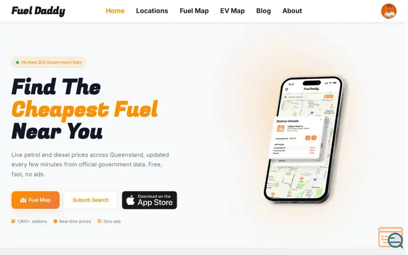 Screenshot of Fuel Daddy