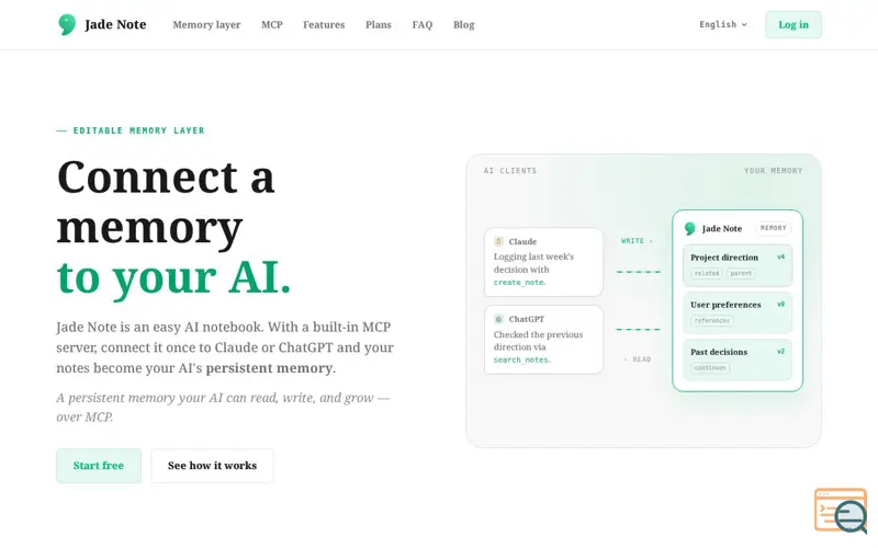 Screenshot of Jade Note