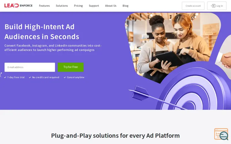 Screenshot of LeadEnforce