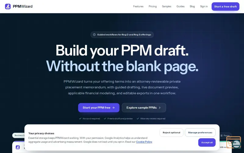 Screenshot of PPMWizard