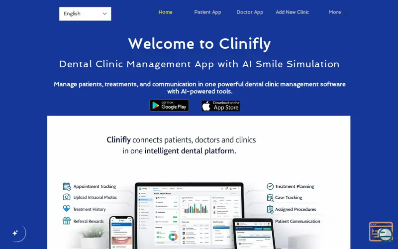 Screenshot of Clinifly