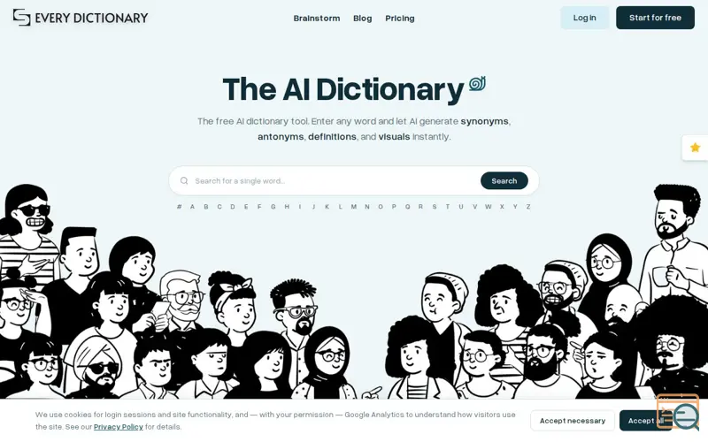 Screenshot of Every Dictionary