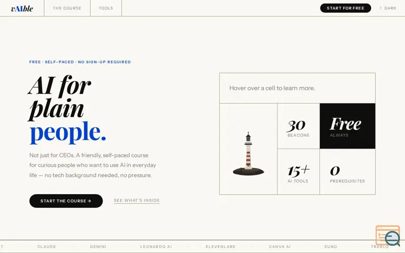 Screenshot of vAIble