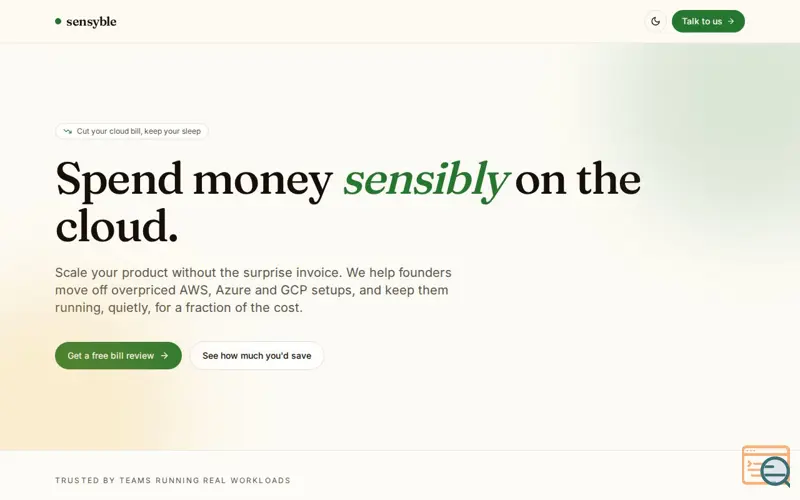 Screenshot of Sensyble
