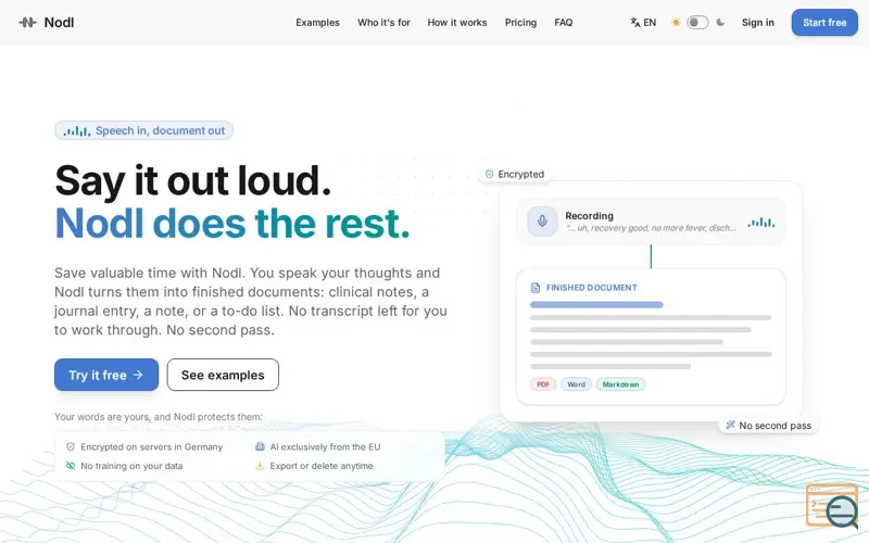 Screenshot of Nodl