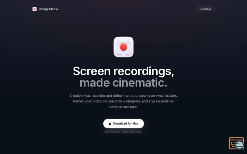 Screenshot of Instage Studio