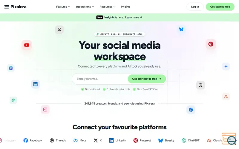 Screenshot of Pixalera