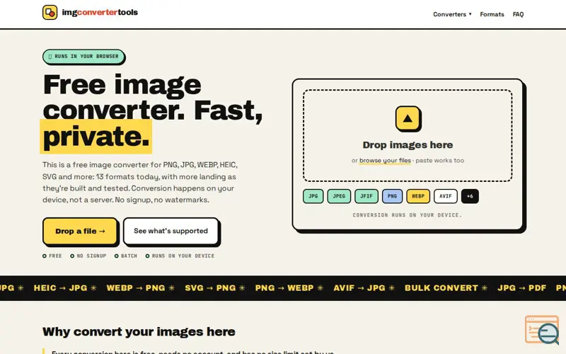 Screenshot of Img Converter Online