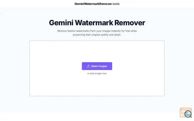 Screenshot of Gemini Watermark Remover