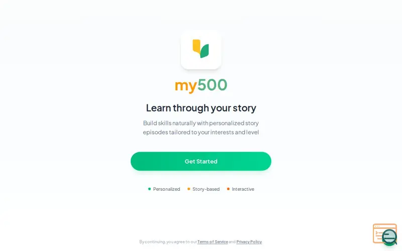 Screenshot of my500 — Spanish through Stories, a launch using Vercel Blob