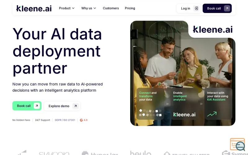 Screenshot of Kleene.ai