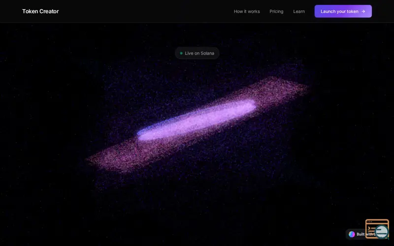 Screenshot of Token Creator