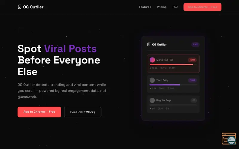 Screenshot of OG Outlier