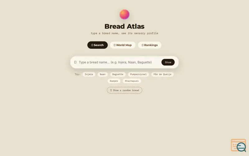 Screenshot of Bread Atlas — Find Your Bread