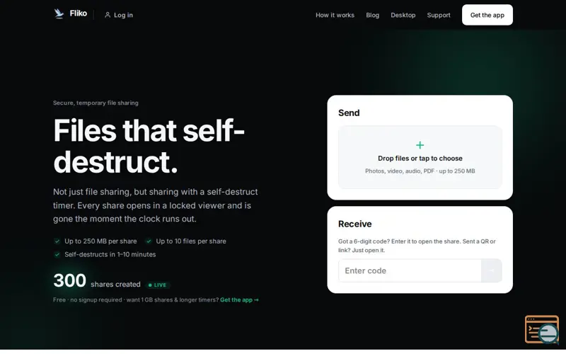Screenshot of Fliko
