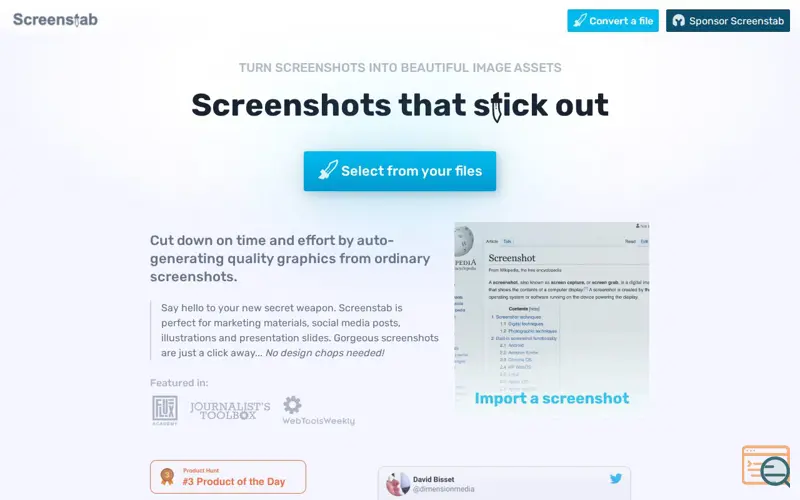 Screenshot of Screenstab