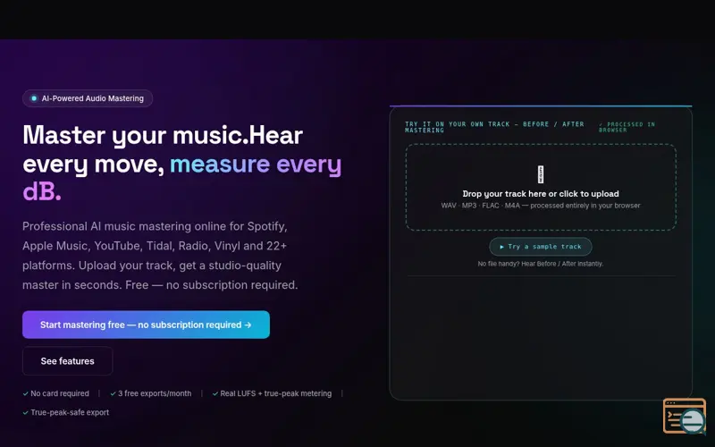 Screenshot of Quantara Music