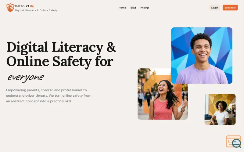 Screenshot of SafeSurf IQ: Security Training Platform